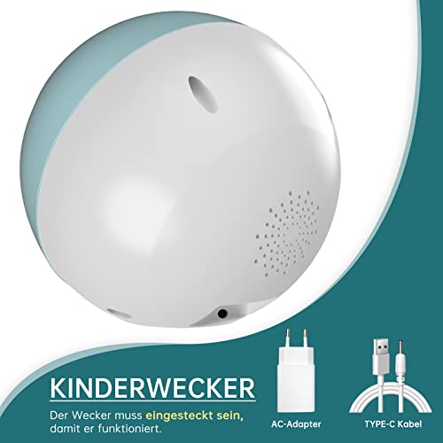 FiveHome Kinderwecker, Schlaftrainer Kinder mit 9 Nachtlichtern, Soundmaschine, Snooze und Timer, Digitaler Wecker Kinder für Jungen und Mädchen