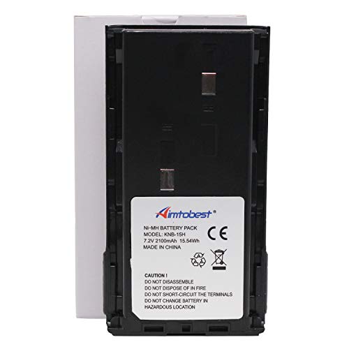 Aimtobest Knb-15 Knb-15A Knb-15H Knb-14 2100Mah Ni-Mh Battery Compatible For Kenwood Tk-260 Tk-260G Tk-270G Tk-272G Tk-360 Tk-370G Tk-372G Tk-2100 Tk-2102 Tk-2107 Tk-3100 Tk-3101 Tk-3102 Tk-3107 #TOP6