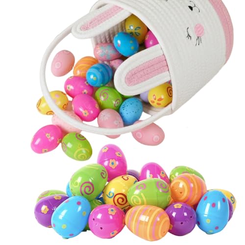 Easter Egg Fillers Easter Reward Tokens Easter Prizes Stuffers Coins Easter Baskets Stuffers for Kids Egg Basket Easter Egg Fillers Reusable Goody