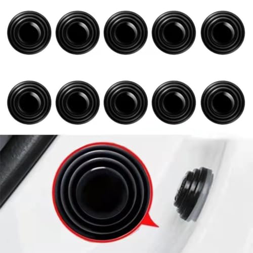 LYQNIHOB 10 pcs Auto Stoßdämpfer- und Schalldämpfer-Dichtungen, universell einsetzbarer Autotür Dämpfer und -Kantenschutz, in Schwarz, Inklusive Autotür-Schutzfolien LYQNIHOB 10 pcs Auto Stoßdämpfer- und Schalldämpfer-Dichtungen, universell einsetzbarer Autotür Dämpfer und -Kantenschutz, in Schwarz, Inklusive Autotür-Schutzfolien