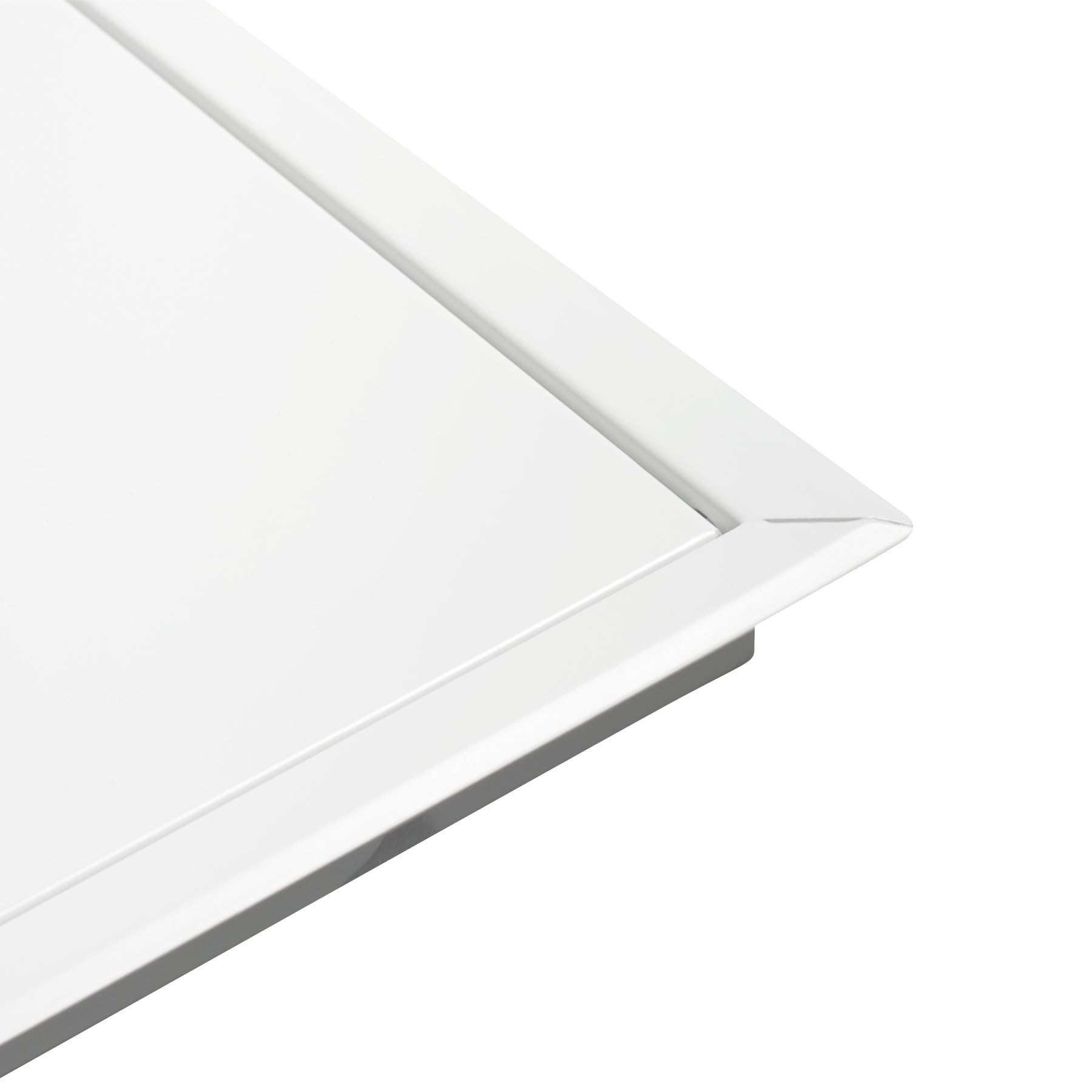 Revisionsklappe 50x100 cm Stahl - 1 mm starke Ausführung mit Vierkantschloss - weiß - MW multi werkzeug