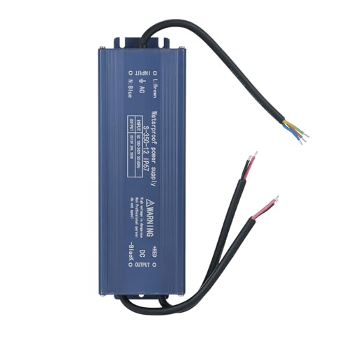 IP67 Waterproof LED Driver Switch Power Supply Transformer Adapter AC 180V-240V to DC 12V 400W Constant Voltage Output for LED Strip Light Outdoor Lightbox Signboard (350W)