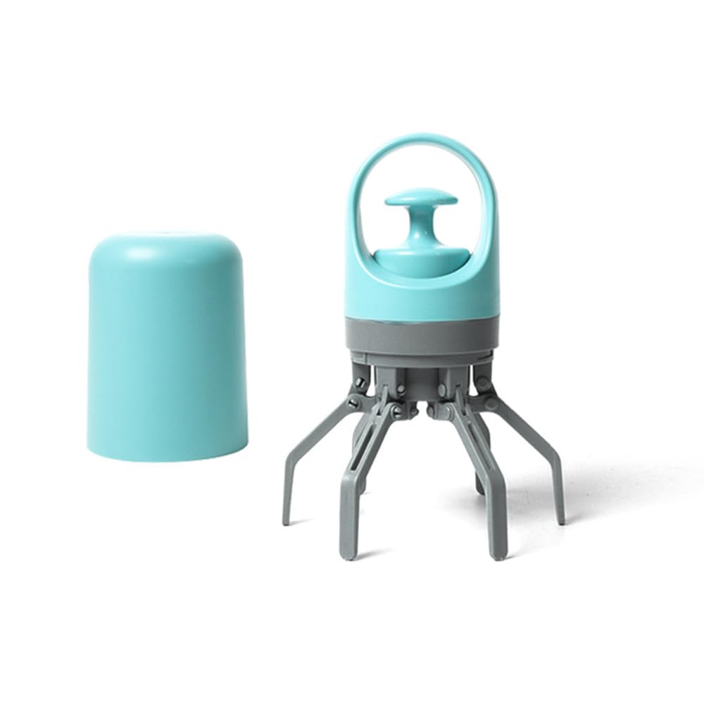 TASBER Poop Scoops for Dogs, No Touch portable Poop Scooper for Small, Medium and Large Dogs, for Cat Waste Collection Bags for Dogs Handheld Capsule Shaped (Blue)