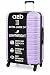 A2B Luggage Hardside Suitcases with Wheels - Hard Shell Luggage Quality Tested Wheels & Handles (Lilac, XL)