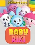 B͚äbyRiki Coloring Book: Amazing Coloring Pages Features Kawaii, Cute Illustrations For All Ages Relaxation And Stress Relief