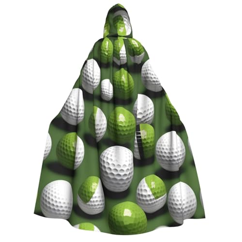 Cape de magicien imprimé balle de golf pour soirées et cosplay