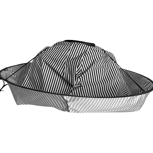 Mantella da taglio per capelli, grembiule regolabile da parrucchiere, 60 cm, impermeabile e riutilizzabile, mantello protettivo per taglio dei capelli, per donne, uomini, adulti e bambini