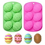 Easter Egg Mold- Egg Silicone Chocolate Mold, Eggs Shape Silicone Molds, Trays Cooking Supplies for...