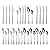 24-Piece Silverware Set with Steak Knives,Silver Flatware Set for 4,Food-Grade Stainless Steel Tableware Cutlery Set,Mirror Polished & Dishwasher Safe