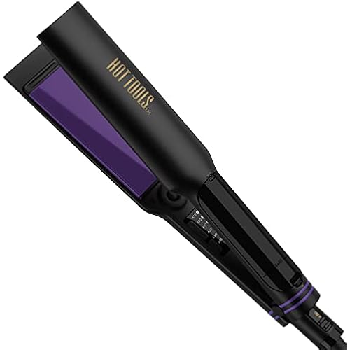 Hot Tools Pro Signature Steamstyler | Healthy-Looking Hair with Every Use (1-1/2 in), Black