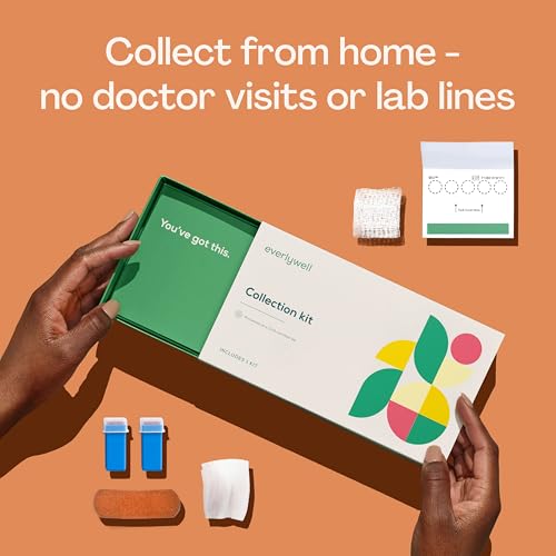 Image of Everlywell At-Home Vitamin D and Inflammation Test Collection Kit for Women and Men, with Accurate Results from a CLIA-Certified Lab Within Days, for Ages 18 Plus