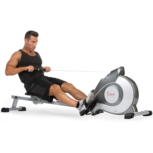 Sunny Health & Fitness Magnetic Rowing Machine with LCD Display f...