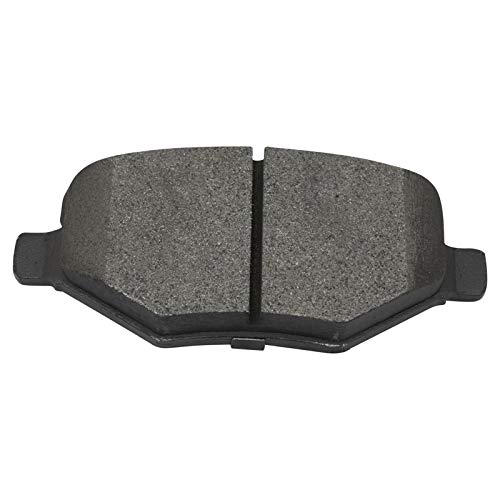Image of TRQ Rear Brake Pad and Rotor Set Semi Metallic Coated Rotors Calipers Compatible with 2015-2018 Ford Flex Lincoln MKT