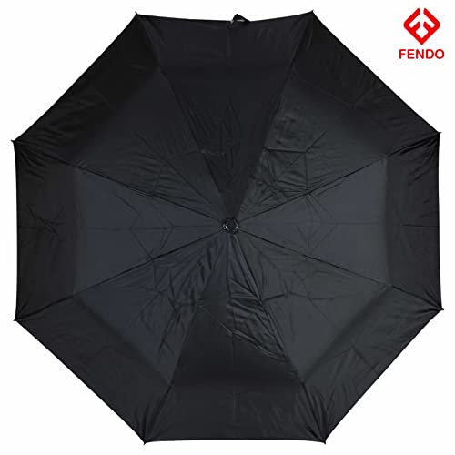 Image of Fendo 3 Fold 21.5 Inch Umbrella | Waterproof & Windproof Umbrellas for Men & Women | Portable Travel Umbrella for Daily Travel, Office & Outdoor Use