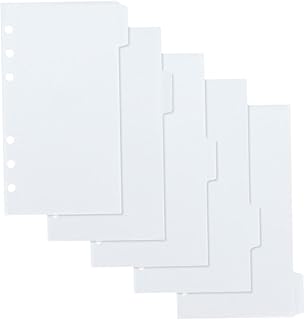 VILLCASE 1 Conjunto De Pastas De Bolso Pastas De Arquivo Blocos De Notas Clipes De Fichário Recarga De Bolso Bloco De Notas De Folhas Soltas Saco De Fichário Bolso De Folhas Soltas