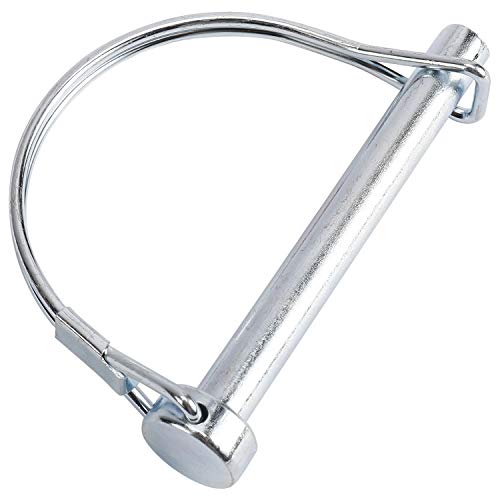 Yaemarine 10 Pcs 5/16" X 2-1/4" Round Wire Shaft Locking Pin Heavy Duty Safety Coupler Pin Shaft Locking Pto Hitch Pin With Round Arch Wire Retainer For Farm Trailers Lawn Garden #TOP4