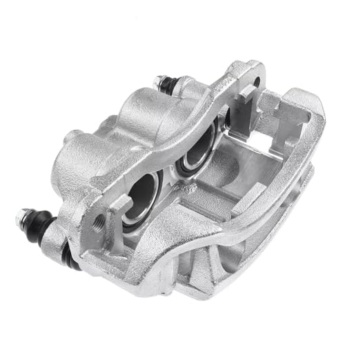 Image of Detroit Axle - Rear Left Brake Caliper for 2004 2005 2006 Dodge Sprinter 3500, Driver Side Disc Brake Caliper with Bracket Replacement
