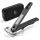 FERYES 360° Rotating Nail Clippers for Seniors, Long Handle Fingernail Clippers for Men and Women, Ergonomic EZ Grip Toenail Clippers for Thick Nails