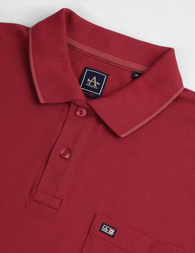 Image of Arrow Men's Solid Regular Fit Polo Shirt
