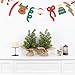 MINDELF Set of 2 Mini Christmas Tree, 12 in Pre-lit Tabletop Xmas Decorations with 8 Warm LED Lights, Battery Operated with Timer, Burlap Base Artificial Pine Tree for Indoor Desk Office Dorm