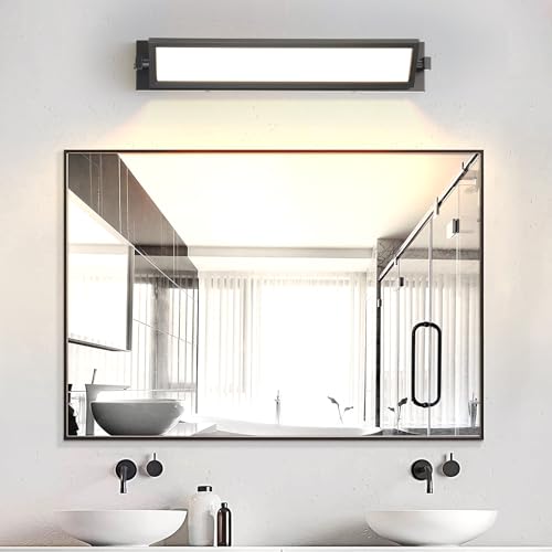 VAOZIURE Adjustable LED Dimmable Wall Lamps, Rotatable Metal Artwork Sconces, Art and Decor Lighting, Black