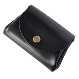 コロコロ ミニ財布 栃木レザー 日本製 カード7枚 紙幣10枚 小銭25枚 収納可 (ブラック)