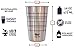 Healthy Human Stainless Steel Cups - 16oz (4 Pack) Ideal Beer Pints, Iced Tea Tumblers, Wine & Water Mugs, Camping Cup - Bar Set. - Line Style