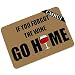 Humor Interesting Of Say;If You Forgot The Wine Go Home Entrance Mats Floor Carpet Interior / Outdoor / Front Door / Bathroom Mat Rubber Non-slip Doormat (23.6 L x 15.7 W)
