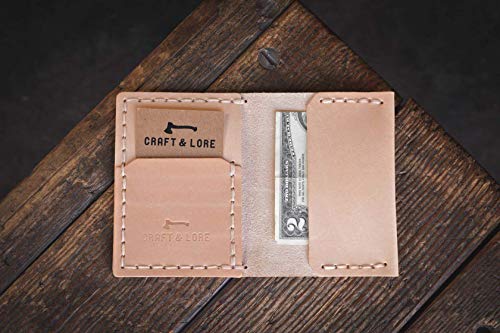 Insider Wallet, Leather Handmade Cash And Card Bifold #TOP1
