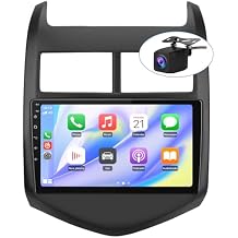 Junsun 5G WIFI Car Radio Stereo for Chevy Aveo Sonic 2011 2012 2013 2014 2015 with Wireless Android Auto Carplay 2G+32G 9 inch Android 13 Touch Screen with SWC GPS Navigation DSP BT Free Backup Camera