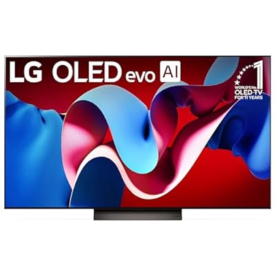 LG 77-Inch Class OLED evo C4 Series Smart TV 4K Processor Flat Screen with Magic Remote AI-Powered with Alexa Built-in (OLED77C4PUA, 2024)