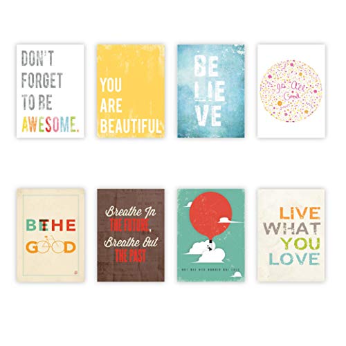 Inspire Mini Collection 5x7 Wall Cards, Typography, Nursery Decor, Kid's Wall Art Print, Kid's Room Decor, Gender Neutral, Motivational Word Art, Inspirational Artwork for Kids, Baby Room Decor