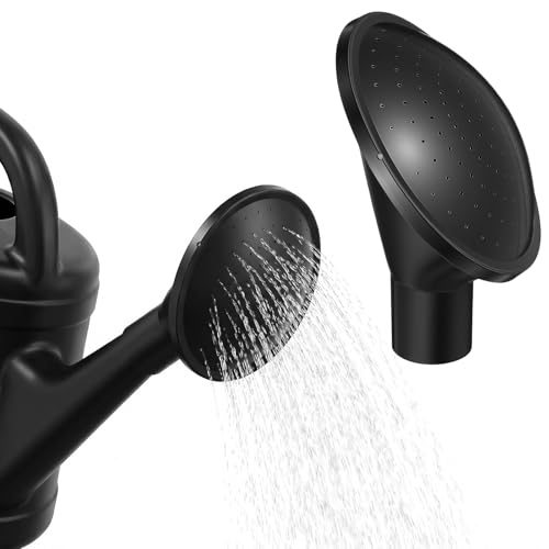 2Pcs Watering Can Rose Head Universal Replacement Sprinkler Nozzle for Garden Outdoor Cans Plastic Spray Spout Attachment for Seedlings & Plants (Fits 2.3cm Spout Only)
