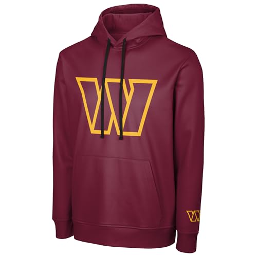 FOCO NFL men's sideline logo performance pullover hoodie