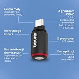 Beurer BiteX Go Deep Black środek na ukąszenia owadów do smartfona, do leczenia ukąszeń i użądleń owadów, łagodzi swędzenie, do telefonu dla Androida i iPhone (złącze USB-C), z światło