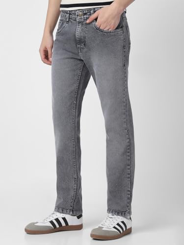 Image of Neostreak Men's Regular Fit Heavy Washed Jeans Stretchable
