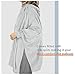 Catalonia Oversized Lightweight Summer Poncho for Women, Casual Hoodie Cape, Batwing Coat Pullover Sweatshirt Blanket