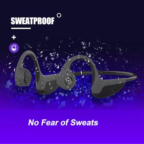 Image of Vape only Bone Conduction Headphones Bluetooth Wireless Titanium HiFi Stereo with Mic for Running Driving Cycling Waterproof Open Ear Sports Headsets for Android (Black)
