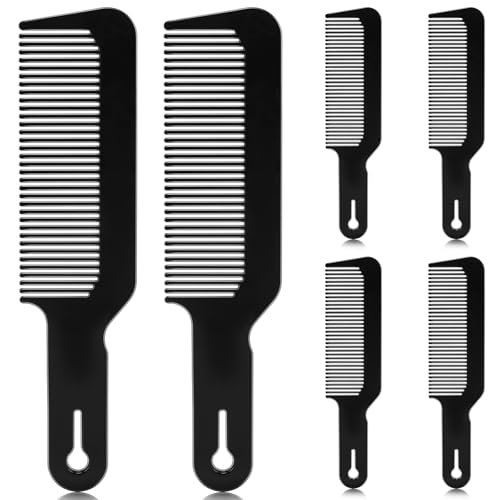 NICEMOVIC Barber Hair Cutting Blend Fade Combs 6 Pack for Hair Stylist, Barber Supplies Accessories,...