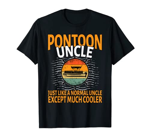 Pontón tío como un tío normal amante del barco capitán Camiseta
