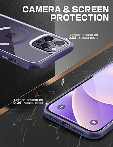 Supcase Unicorn Beetle Mag Case For Iphone 14 Pro Max 6.7", Compatible With Magsafe Shockproof Protective Slim Clear Case (Purple) #TOP4