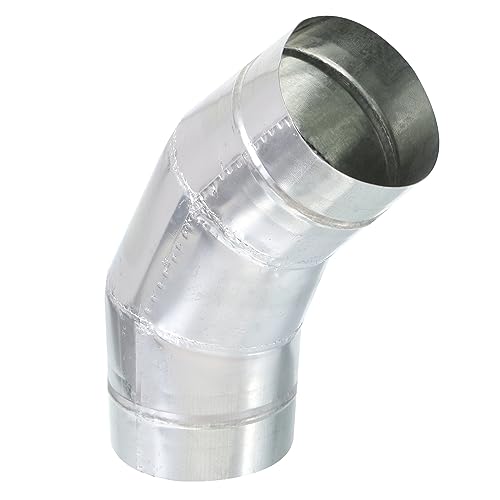 PATIKIL 4" OD 45 Degree Elbow Duct Pipe Connector
