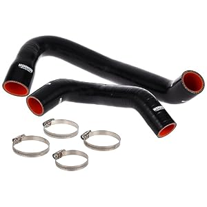 Mishimoto MMHOSE-WR6-97BK Black Silicone Radiator Hose Kit for 1997–2006 Jeep Wrangler 4.0L