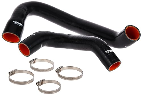 Mishimoto MMHOSE-WR6-97BK Black Silicone Radiator Hose Kit for 1997–2006 Jeep Wrangler 4.0L
