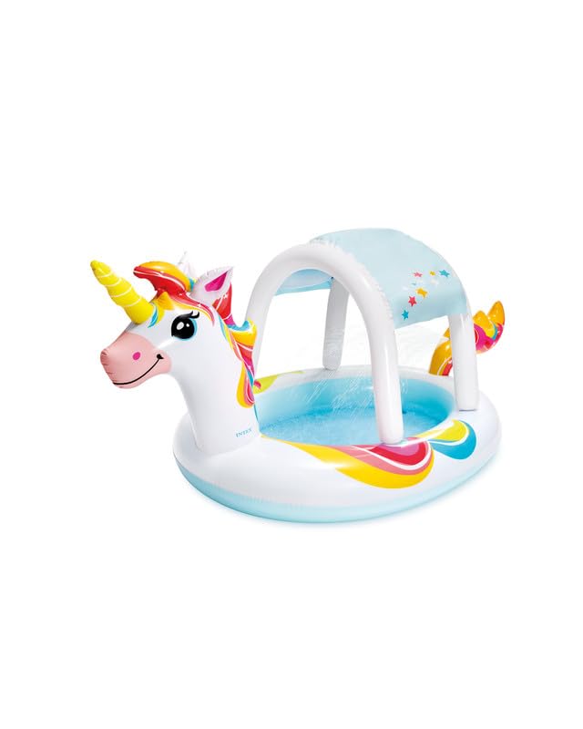 VWretails Unicorn Inflatable Spray Pool with Sunshade – Fun and Magical Water Play Center for Baby & Kids 58435-image-6
