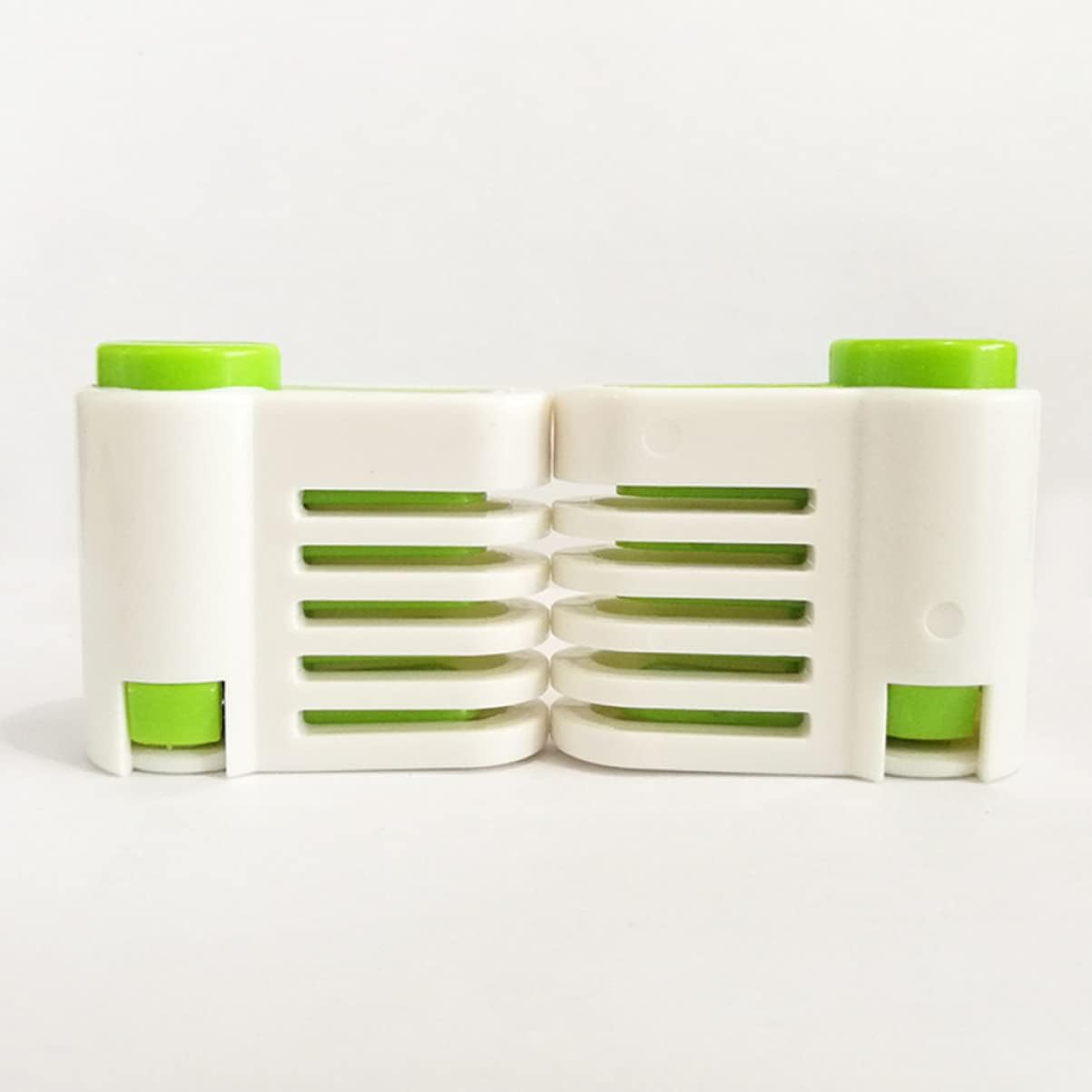 5pairs Adjustable Cake Slicer and Leveler Tool for Even Cake and Bread Slices Layers Cutting Guide Lightweight and Dishwasher Safe for Home Bakers and Diy Enthusiasts Green