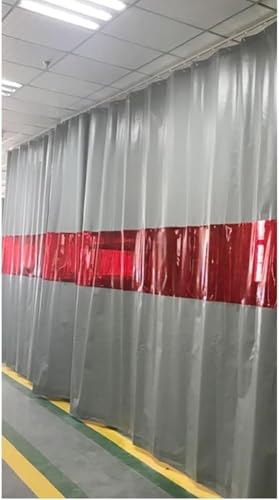 Rideau de protection de soudure avec fenêtre bloquant les UV et étincelles en atelier