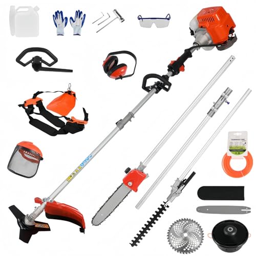 5-in-1 Gas Weed Eater 52CC Hedge Trimmer & Pole Saw