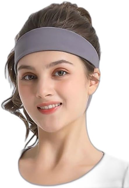 Sweatband Headband, Badminton Outdoor Fitness Running Yoga Fashion Polyester Spandex Multicolor image 4