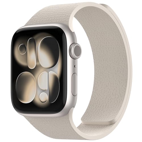 Nereides Magnet Silikon Armband Kompatibel mit Apple Watch 42mm 40mm 46mm 44mm 45mm 41mm 38mm 49mm, Damen Herren Ohne Schnalle Ersatzarmband für iWatch Series 11 10 9 8 7 6 5 4 3 2 1, Ultra SE 3 2 1